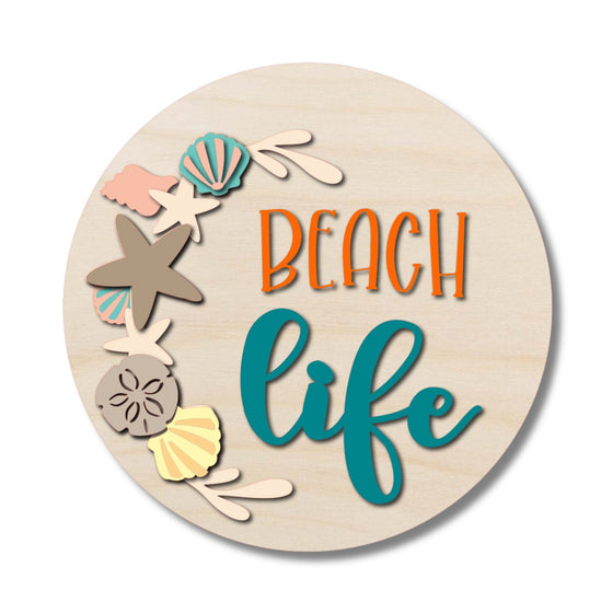 Beach Life Shells DIY Door Hanger Kit - KCH LASER