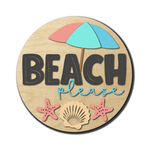  Beach Please DIY Door Hanger Kit - KCH LASER