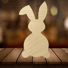  KCH LASER Bent Ear Bunny Wood Cutout KCH LASER