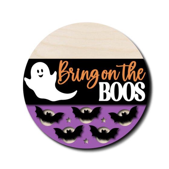 Bring The Boos Ghost Halloween DIY Door Hanger Kit - KCH LASER