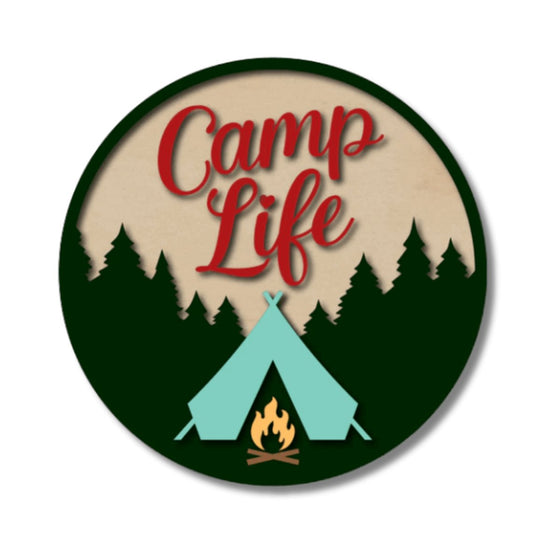 Camp Life Tent DIY Door Hanger Kit - KCH LASER