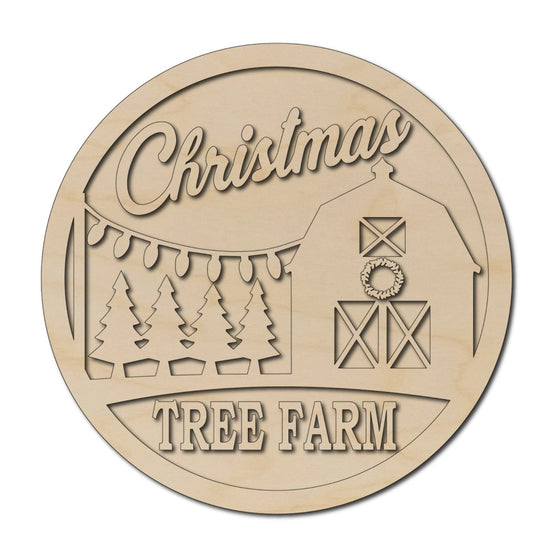 Christmas Tree Farm DIY Door Hanger Kit - KCH LASER