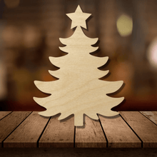  KCH LASER Christmas Tree With Star Wood Cutout KCH LASER