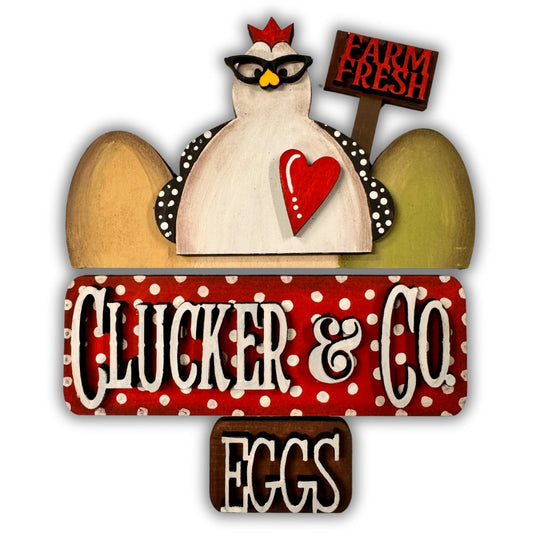 Clucker & Co Chicken Interchangeable Set For Shiplap Square Truck - KCH LASER