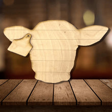  Cow Head Shiplap Wood Cutout - KCH LASER