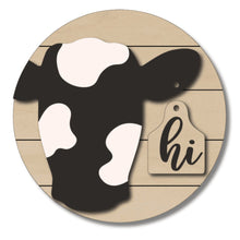  Cow With Hi Tag DIY Door Hanger Kit - KCH LASER