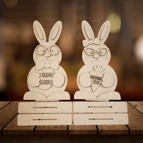 Easter Bunny Couple - KCH LASER