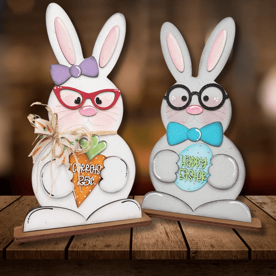 KCH LASER Easter Bunny Couple KCH LASER