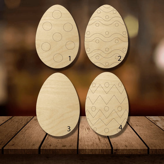 Easter Eggs Wood Cutout - KCH LASER