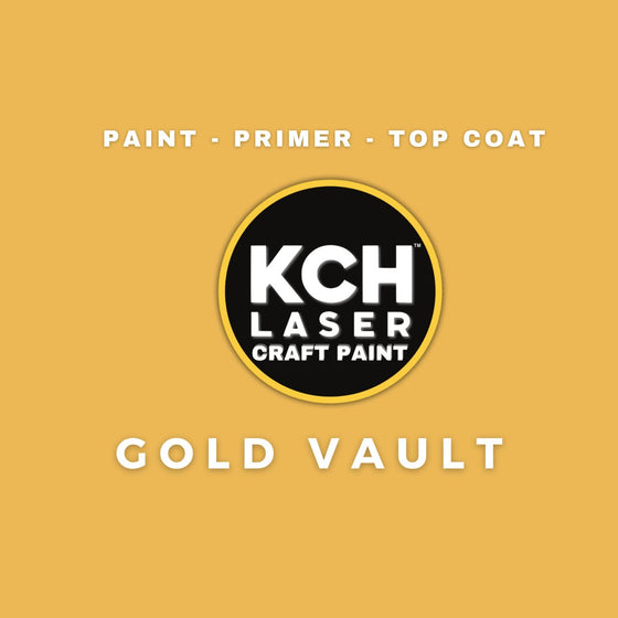 Gold Vault - KCH Laser Craft Paint 8oz - KCH LASER