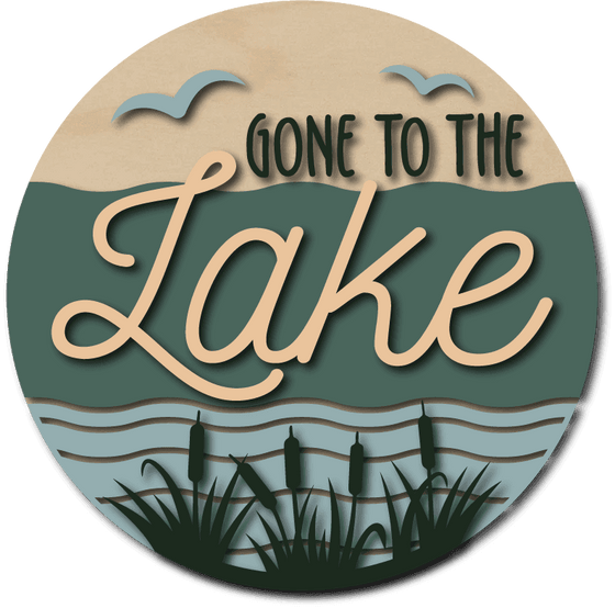 Gone To The Lake DIY Door Hanger Kit - KCH LASER