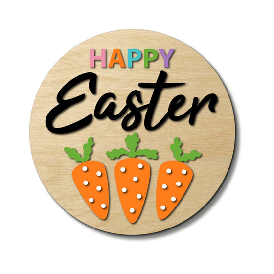 Happy Easter Carrot DIY Door Hanger Kit - KCH LASER