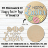 KCH LASER Door Hanger Kit Happy Easter Eggs DIY Door Hanger Kit KCH LASER