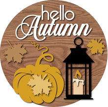  Hello Autumn Lantern DIY Door Hanger Kit - KCH LASER