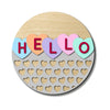 Hello Conversation Hearts DIY Door Hanger Kit - KCH LASER
