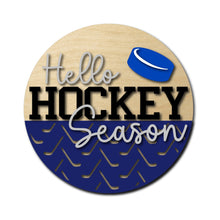  Hello Hockey Season DIY Door Hanger Kit - KCH LASER