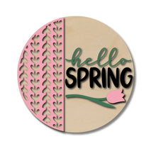  Hello Spring Single Tulip DIY Door Hanger Kit - KCH LASER