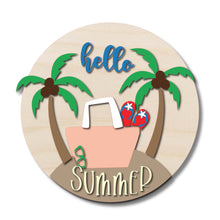  Hello Summer Beach Bag DIY Door Hanger Kit - KCH LASER