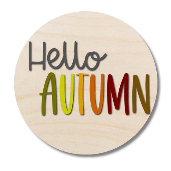 Hi Hello Autumn DIY Door Hanger Kit - KCH LASER