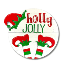  KCH LASER Door Hanger Kit Holly Jolly Elf Christmas DIY Door Hanger Kit KCH LASER