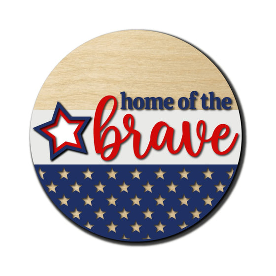 Home Of The Brave DIY Door Hanger Kit - KCH LASER