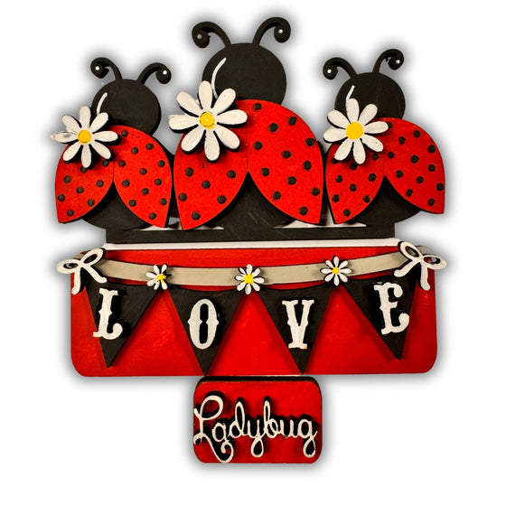 Ladybug Love Interchangeable Set For Shiplap Square Truck - KCH LASER