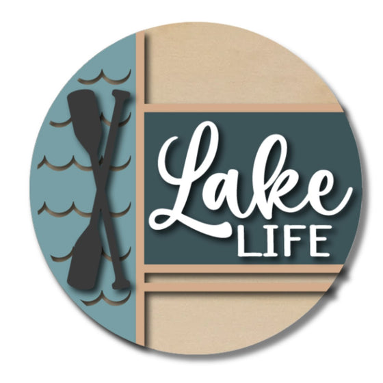 Lake Life Oars DIY Door Hanger Kit - KCH LASER