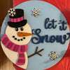 KCH LASER Door Hanger Kit Let It Snow Snowman DIY Door Hanger Kit KCH LASER