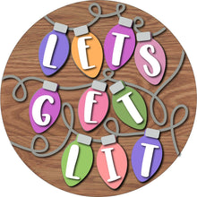  Let's Get Lit Lights DIY Door Hanger Kit - KCH LASER