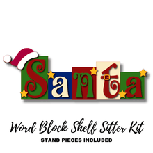  Santa Word Block DIY Shelf Sitter Kit - KCH LASER