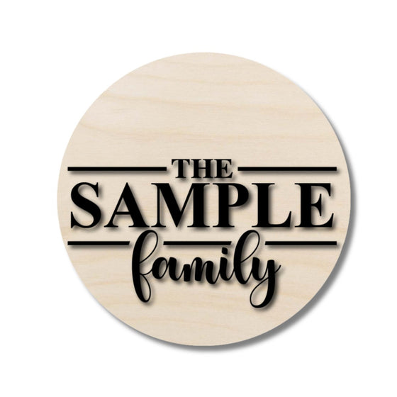 Simple Family Sign DIY Door Hanger Kit - KCH LASER