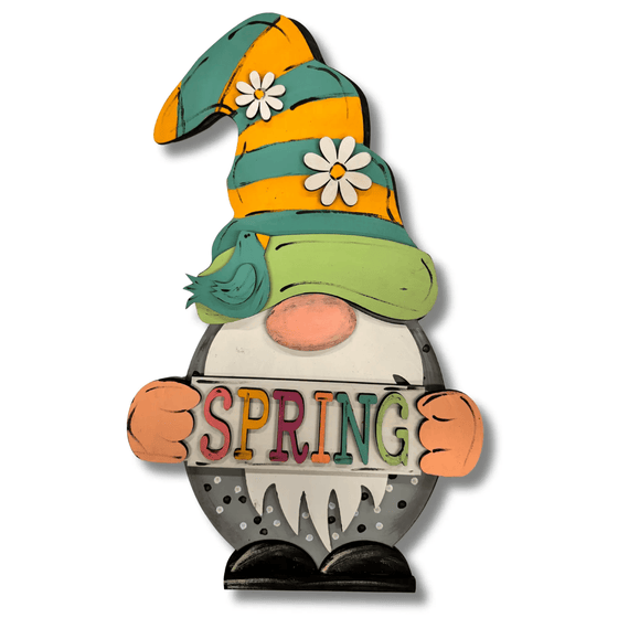 KCH LASER Spring Gnome Boy Interchangeable DIY Door Hanger Kit KCH LASER