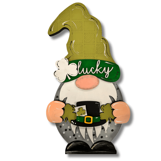 KCH LASER St. Patricks Day Gnome Boy Interchangeable DIY Door Hanger Kit KCH LASER