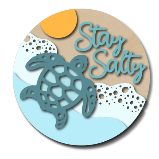 Stay Salty Turtle DIY Door Hanger Kit - KCH LASER