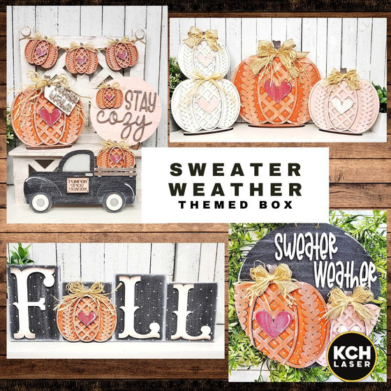 Sweater Weather Themed Box - KCH LASER