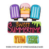 Sweet Summertime Popsicle Interchangeable Set For Shiplap Square Trucks - KCH LASER