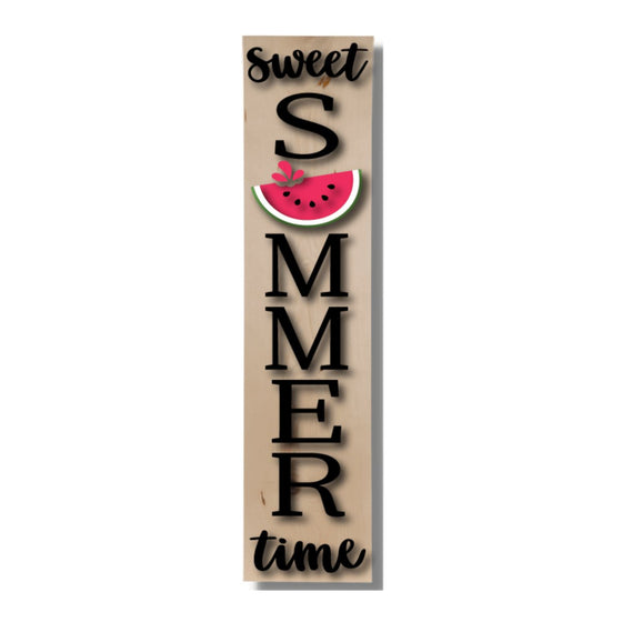 Sweet Summertime Watermelon Porch Leaner Kit for Fresh Summer Vibes - KCH LASER