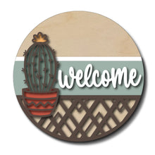  Welcome Cactus DIY Door Hanger Kit - KCH LASER