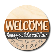 KCH LASER Door Hanger Kit Welcome Hope You Like Cat Hair DIY Door Hanger Kit KCH LASER