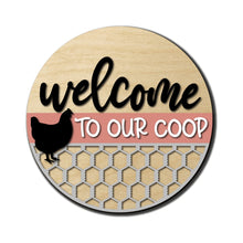  Welcome To Our Coop DIY Door Hanger Kit - KCH LASER