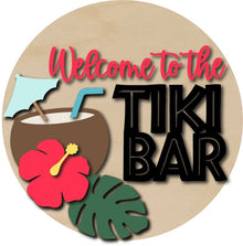  Welcome To The Tiki Bar DIY Door Hanger Kit - KCH LASER