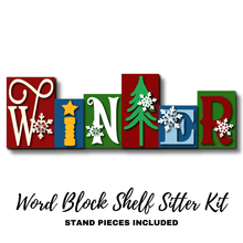  Winter Word Block DIY Shelf Sitter Kit - KCH LASER