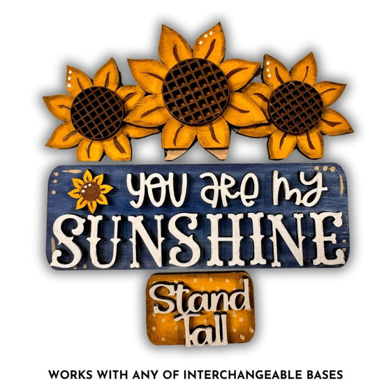 You are my sunshine Sunflower Interchangeable Kit - KCH LASER