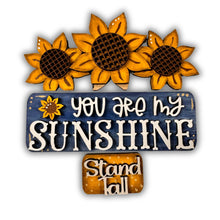  You are my sunshine Sunflower Interchangeable Set For Shiplap Square Truck - KCH LASER